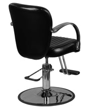 Load image into Gallery viewer, "Lauren" Black Salon Styling Chair Round Base