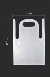 Icarus Clear Disposable Apron, 100 Pack