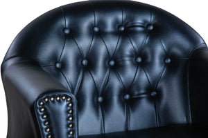 Icarus "Young" Black Beauty Salon Styling Chair, Round Base