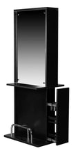 Load image into Gallery viewer, Icarus &quot;Libby&quot; Black Salon Styling Station With Mirror
