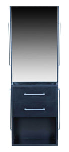 Icarus "Palmdale" Black Salon Styling Station With Mirror