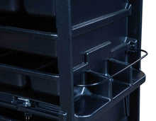 Load image into Gallery viewer, Icarus &quot;Hawkeye&quot; Salon Trolley with Locking Doors With Table Top
