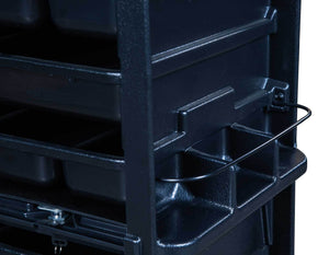 Icarus "Hawkeye" Salon Trolley with Locking Doors With Table Top