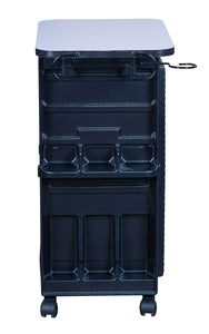 Icarus "Hawkeye" Salon Trolley with Locking Doors With Table Top