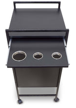 Load image into Gallery viewer, Icarus &quot;Berwyn&quot; Beauty Salon Wooden Rolling Trolley Cart with Pull Out Tool Holder
