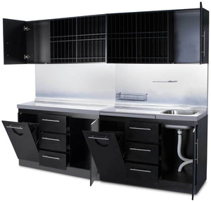 Icarus Black Full Color Bar Station With Sink