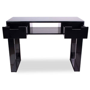 Icarus "Ming" Manicure Table With Glass Top