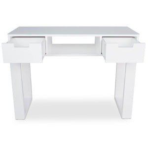 Icarus "Ming" Manicure Table With Glass Top