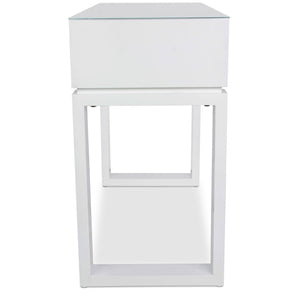Icarus "Ming" Manicure Table With Glass Top