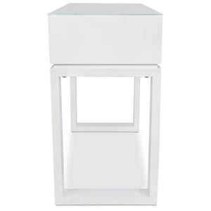 Icarus "Ming" Manicure Table With Glass Top