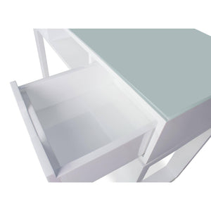 Icarus "Ming" Manicure Table With Glass Top