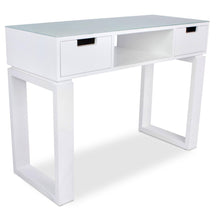 Load image into Gallery viewer, Icarus &quot;Ming&quot; Manicure Table With Glass Top
