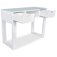 Load image into Gallery viewer, Icarus &quot;Ming&quot; Manicure Table With Glass Top
