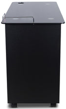 Load image into Gallery viewer, Icarus &quot;Superb&quot; Black Manicure Table With Glass Top
