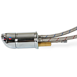 Single Handle Faucet, Chrome Lever for Shampoo Units
