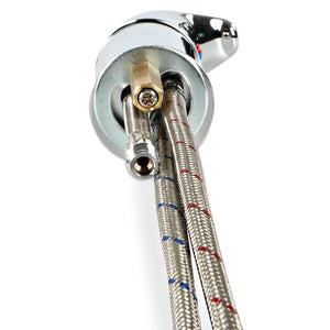 Single Handle Faucet, Chrome Lever for Shampoo Units